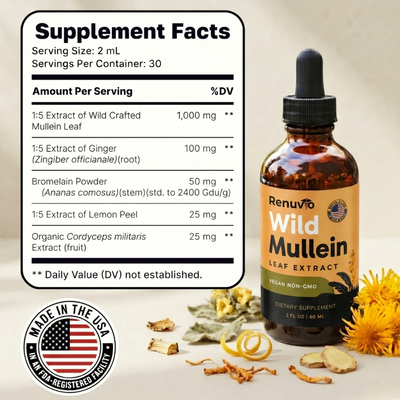 Renuvio™ New Maximum Potency Mullein Drops
